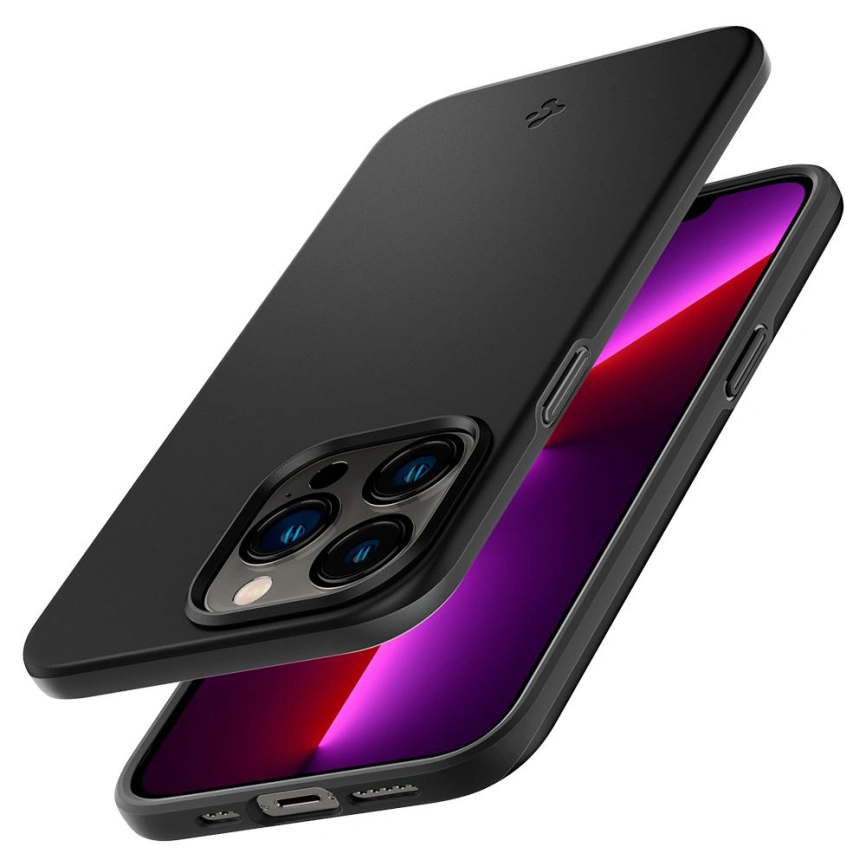 Чехол Spigen Thin Fit для iPhone 13 Pro (ACS03675) Black фото 8