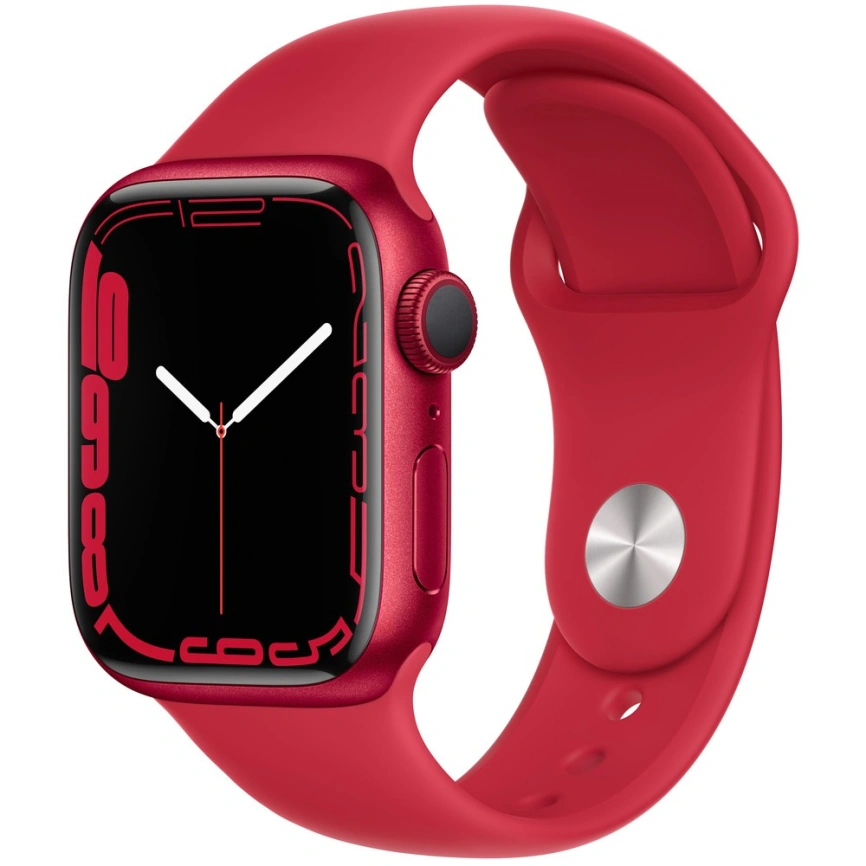 Смарт-часы Apple Watch Series 7 GPS 45mm PRODUCT(RED) (Красный) Sport Band (MKN93RU/A) фото 1