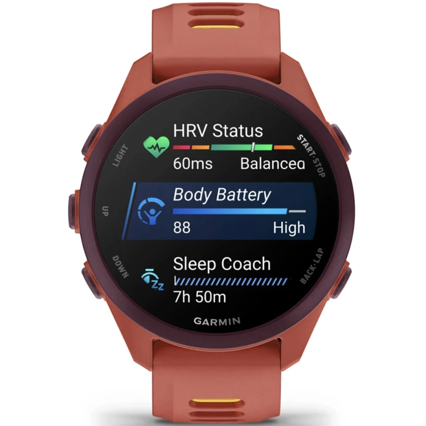 Смарт-часы Garmin Forerunner 170 Music (010-03920-13) Red Pink/Mango фото 7