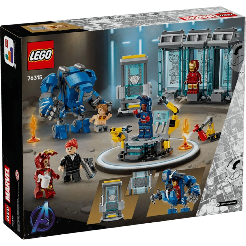 Конструктор LEGO Super Heroes Marvel Iron Man: Hall of Armor 76315 фото 7