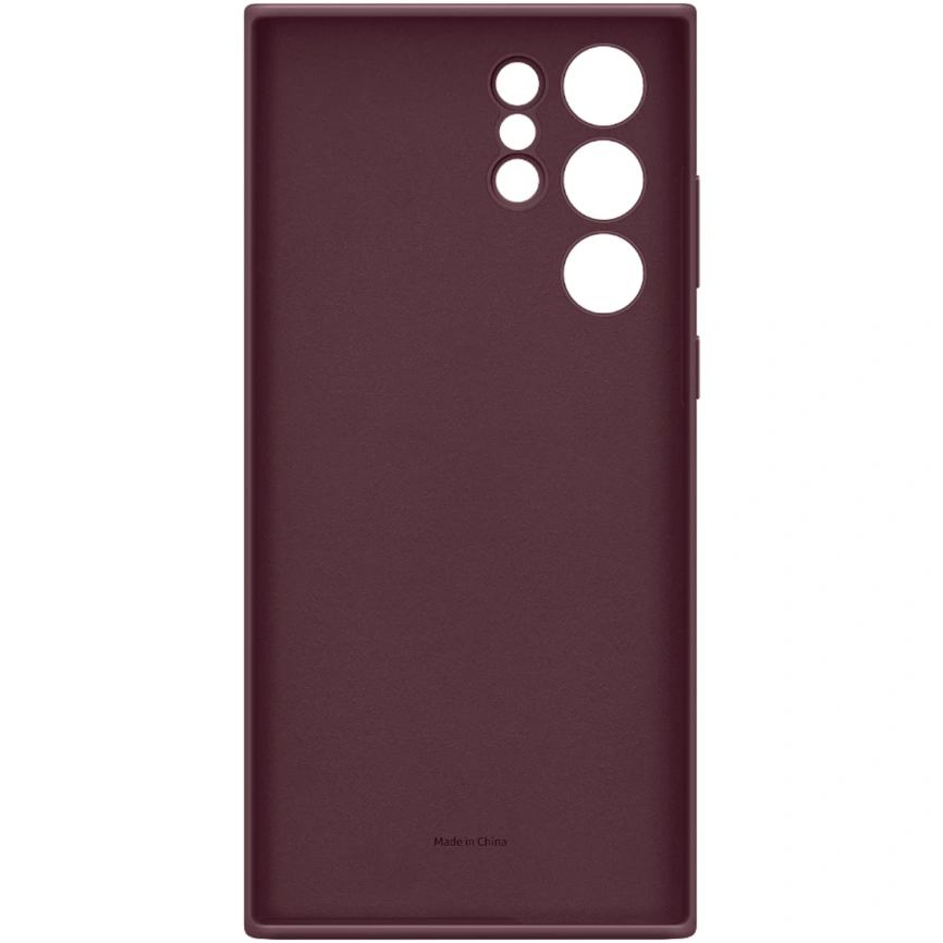 Чехол Samsung Silicone Cover для Galaxy S22 Ultra (EF-PS908TEEGRU) Burgundy фото 2