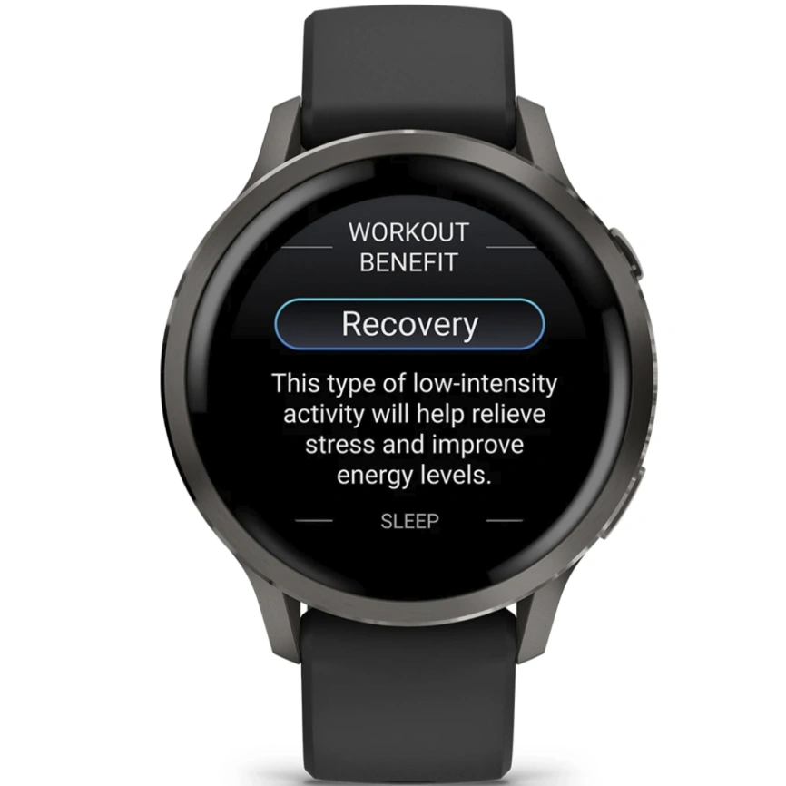 Смарт-часы Garmin Venu 4 41mm Slate Bezel With Black Silicone Band (010-03013-02) фото 6