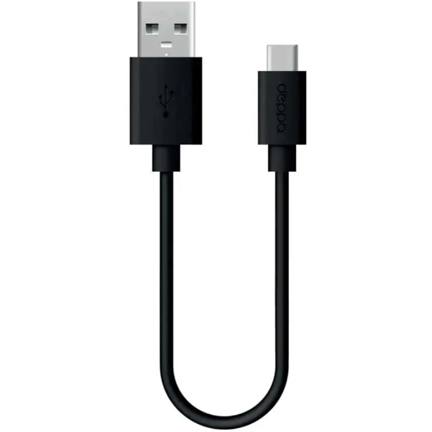 Кабель Deppa USB-A/USB-C 1,2m 72301 Black фото 1