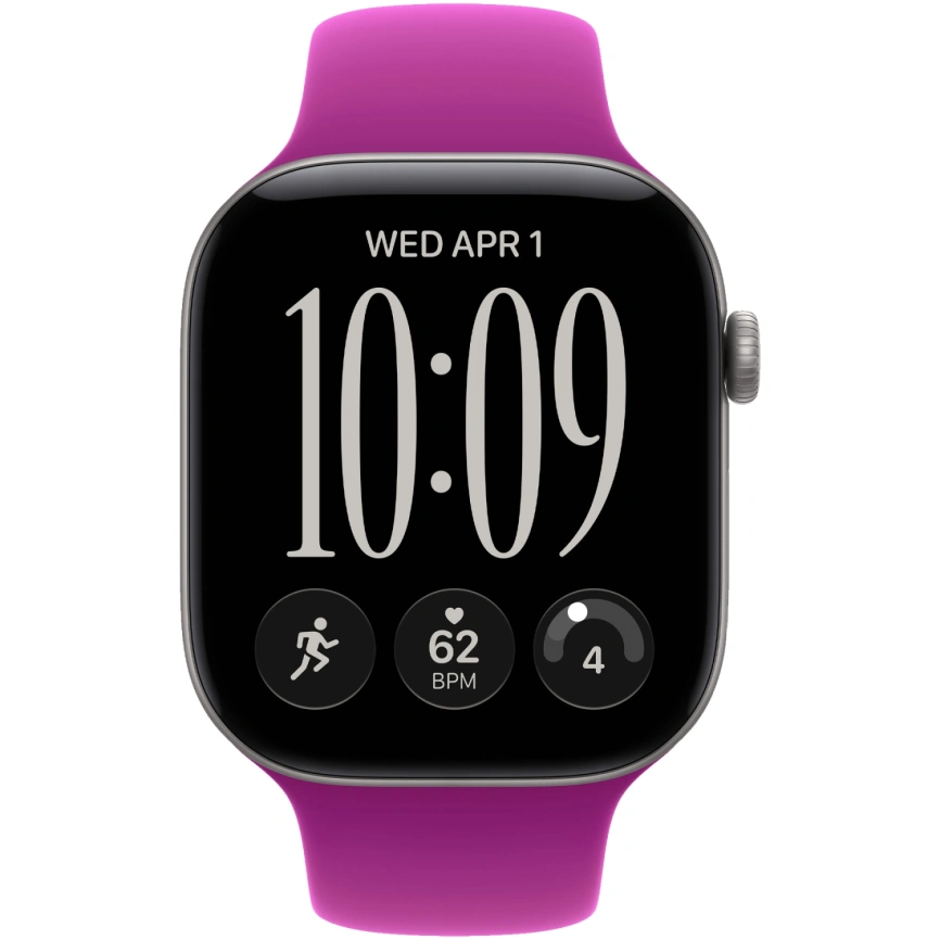 Смарт-часы Apple Watch Series 12 46mm Space Gray Aluminum Case with Magenta Sport Band S/M фото 3