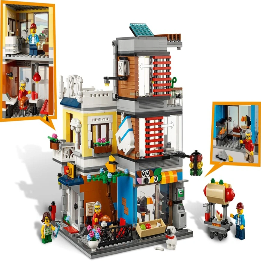 Конструктор LEGO Creator Townhouse Pet Shop and Cafe 31097 фото 4