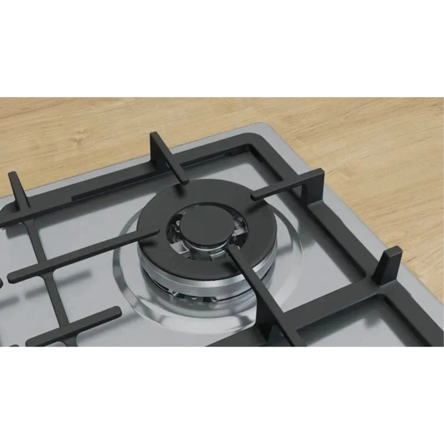 Газовая варочная панель Bosch Serie 4 PGH6B5K90R Stainless Steel фото 2