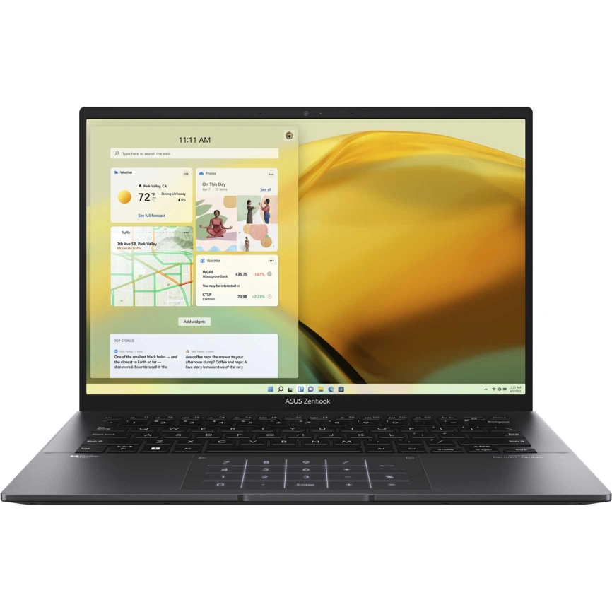 Ноутбук ASUS Zenbook 14 UM3402YA-KP811W 14 WQXGA IPS/ R5-7430U/16GB/1TB SSD (90NB0W95-M01JM0) Jade Black фото 2