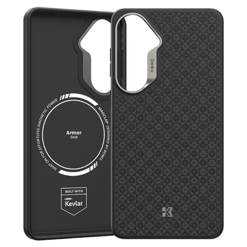 Чехол Benks ArmorGrid ArmorPro Kevlar для Samsung Galaxy S26 Black фото 2