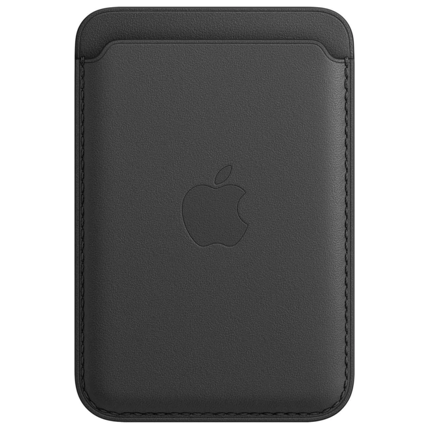 Картхолдер Apple iPhone Leather Wallet with MagSafe Midnight (MM0Y3) фото 1