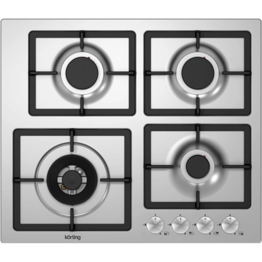 Газовая варочная панель Korting HG 697 CTX Stainless Steel фото 1