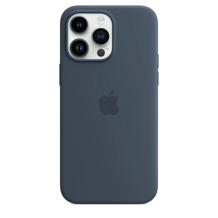 Силиконовый чехол Apple MagSafe для iPhone 14 Pro Max Storm Blue фото 1
