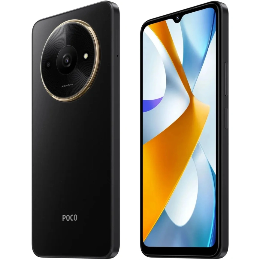 Смартфон Xiaomi Poco C61 4/128Gb Black Global Version фото 5