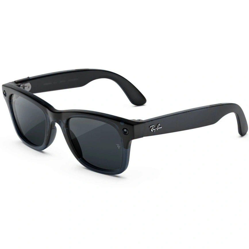Умные очки Ray-Ban Wayfarer (Gen 3) Transparent Matte Ocean Blue Standard Transitions Grey фото 3