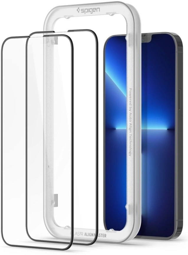 Защитное стекло Spigen iPhone 13 Pro Max ALM Glass FC 2-Pack (AGL03377) фото 2