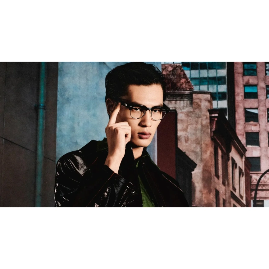 Умные очки Ray-Ban Clubmaster (audio) Shiny Black Standard Clear фото 6