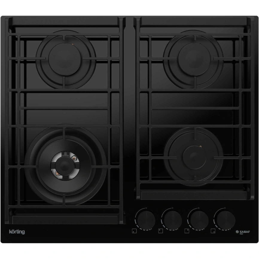 Газовая варочная панель Korting HGG 6955 CTN Black фото 1