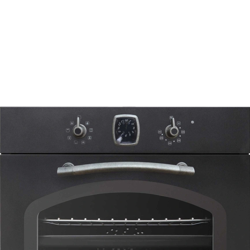 Электрический духовой шкаф Korting OKB 481 CRSN Matte Black/Old Silver фото 2
