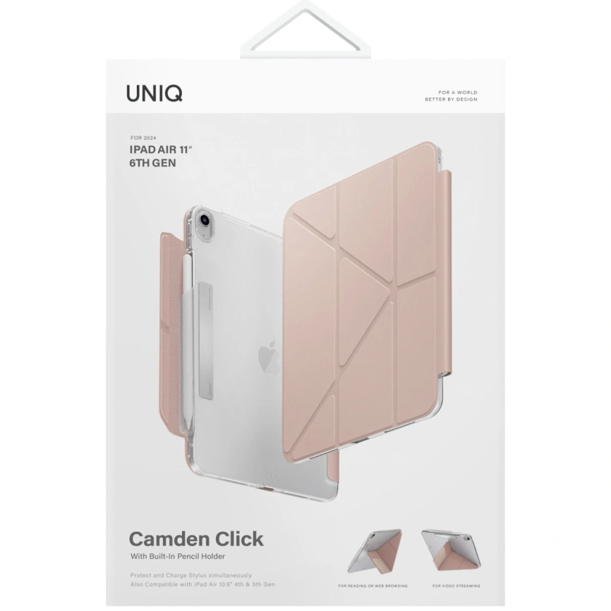 Чехол Uniq CAMDEN для iPad Air 11 (2024) Pink фото 3