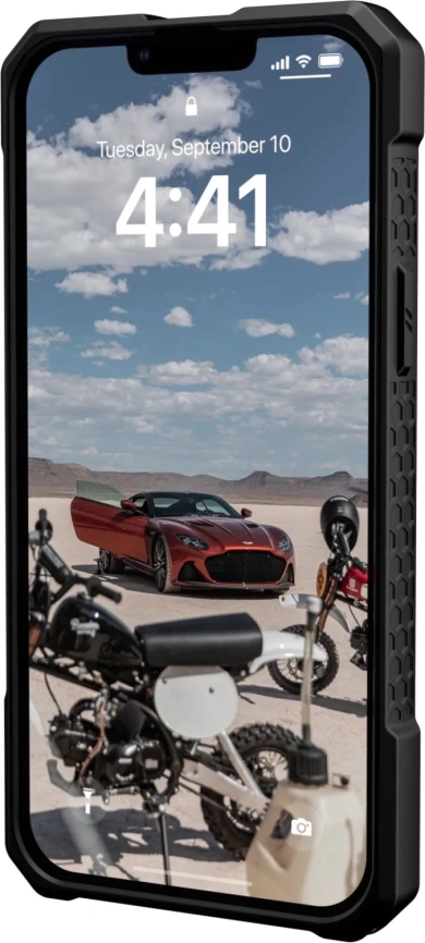 Чехол UAG Monarch Pro Kevlar For MagSafe для iPhone 14 Plus Kevlar Silver фото 7