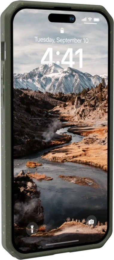 Чехол UAG Biodegradable Outback для iPhone 14 Pro Olive фото 3