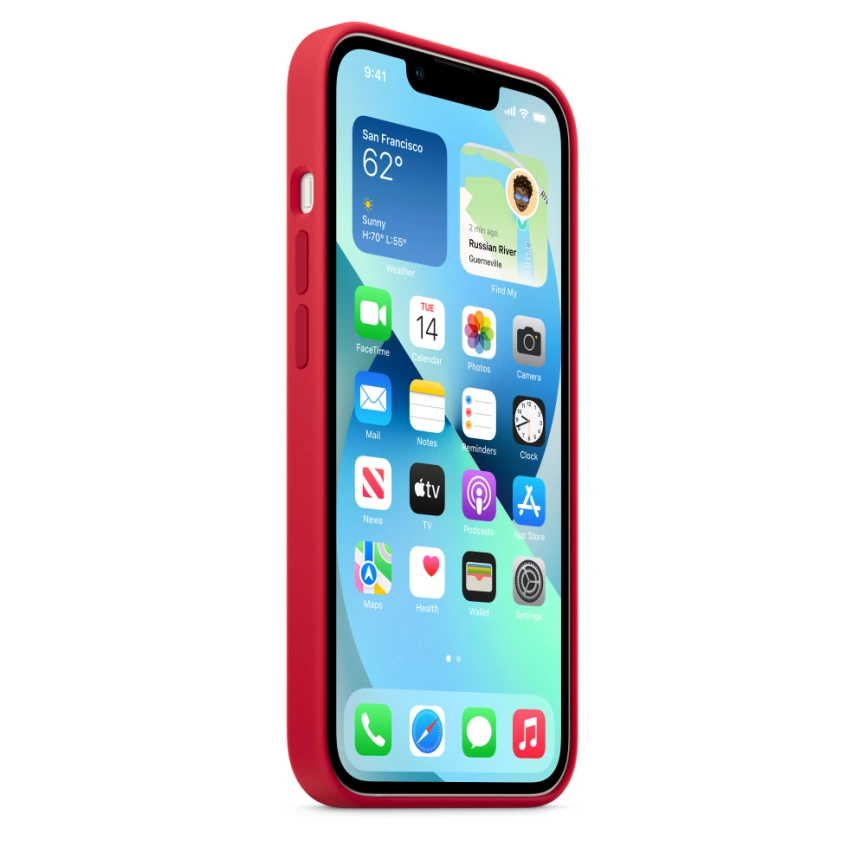 Силиконовый чехол Apple MagSafe для iPhone 13 Red фото 8