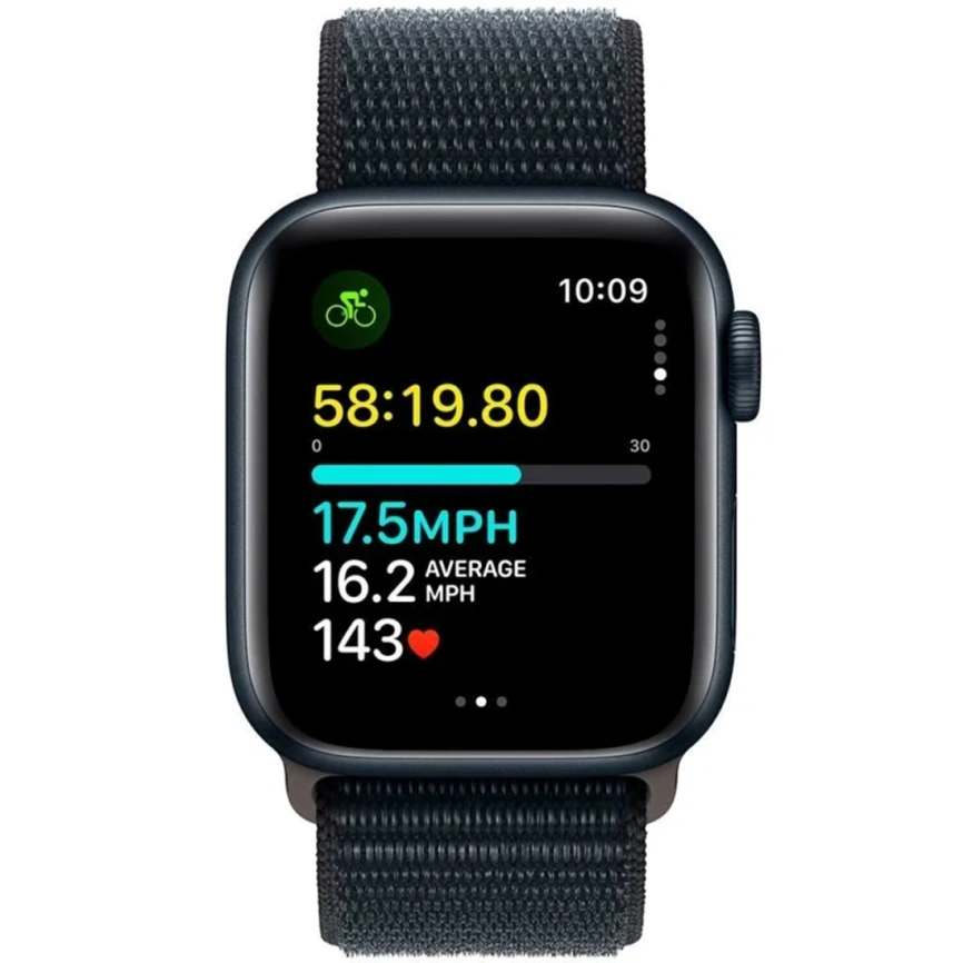 Смарт-часы Apple Watch SE (2023) 44mm Midnight Aluminium Case with Midnight Sport Loop (MREA3) фото 3