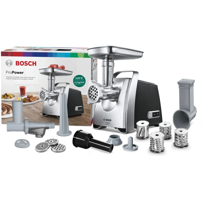 Мясорубка Bosch MFW68660 Black фото 10