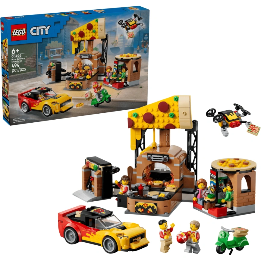Конструктор LEGO City Pizza Delivery фото 1
