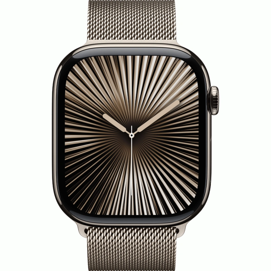 Смарт-часы Apple Watch Series 10 42mm Natural Titanium Case with Natural Milanese Loop фото 3