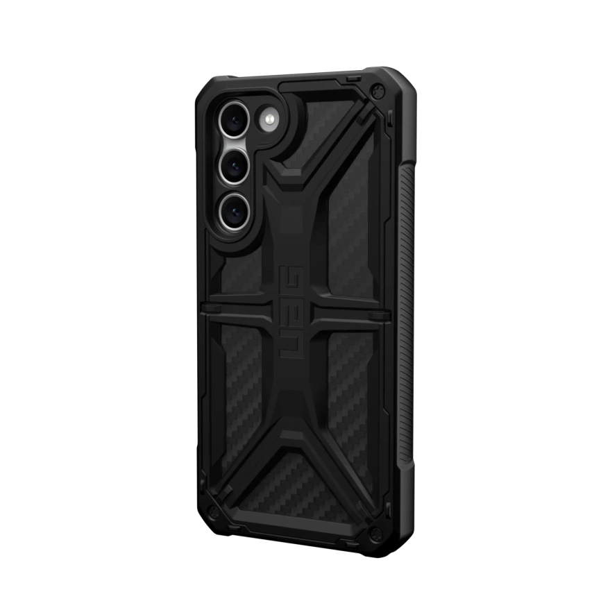 Чехол UAG Monarch Series для Galaxy S23 (840283906909) Carbon Fiber фото 6