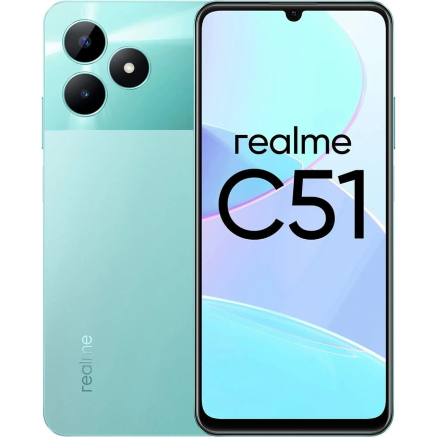 Смартфон Realme C51 4/64Gb Mint Green фото 1