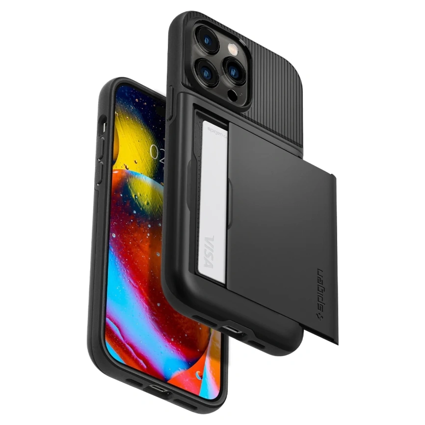 Чехол Spigen Slim Armor CS для iPhone 14 Pro (ACS04980) Black фото 4