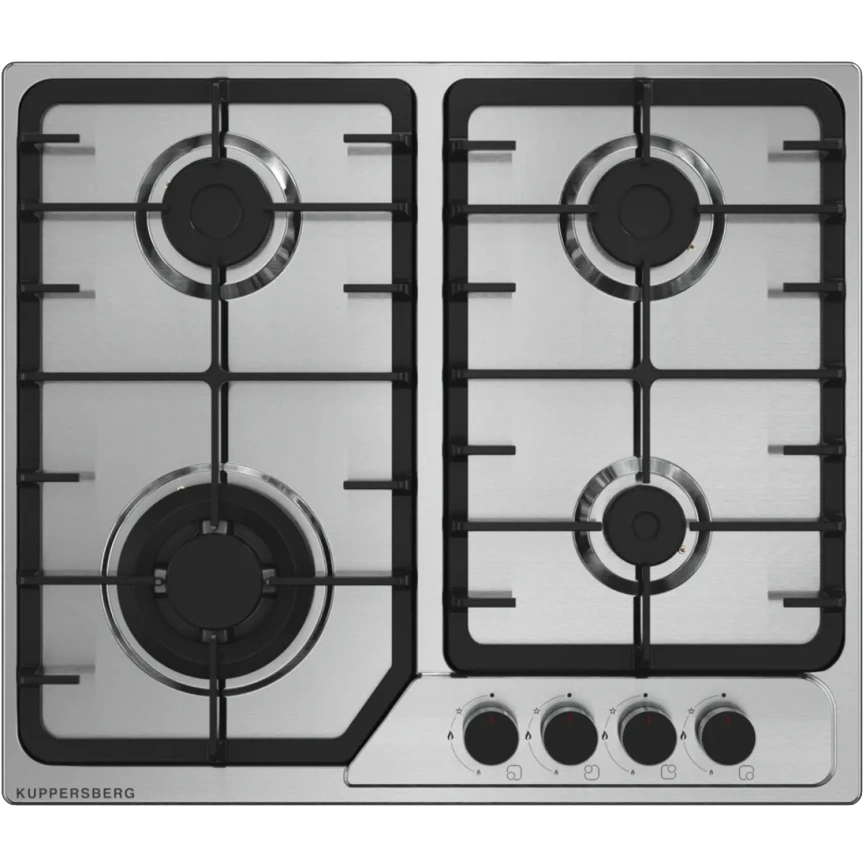 Газовая варочная панель Kuppersberg FS 66 X Stainless Steel фото 1