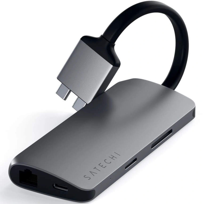 Хаб Satechi USB-C 8 в 1 (ST-TCDMMAM) Space Gray фото 4