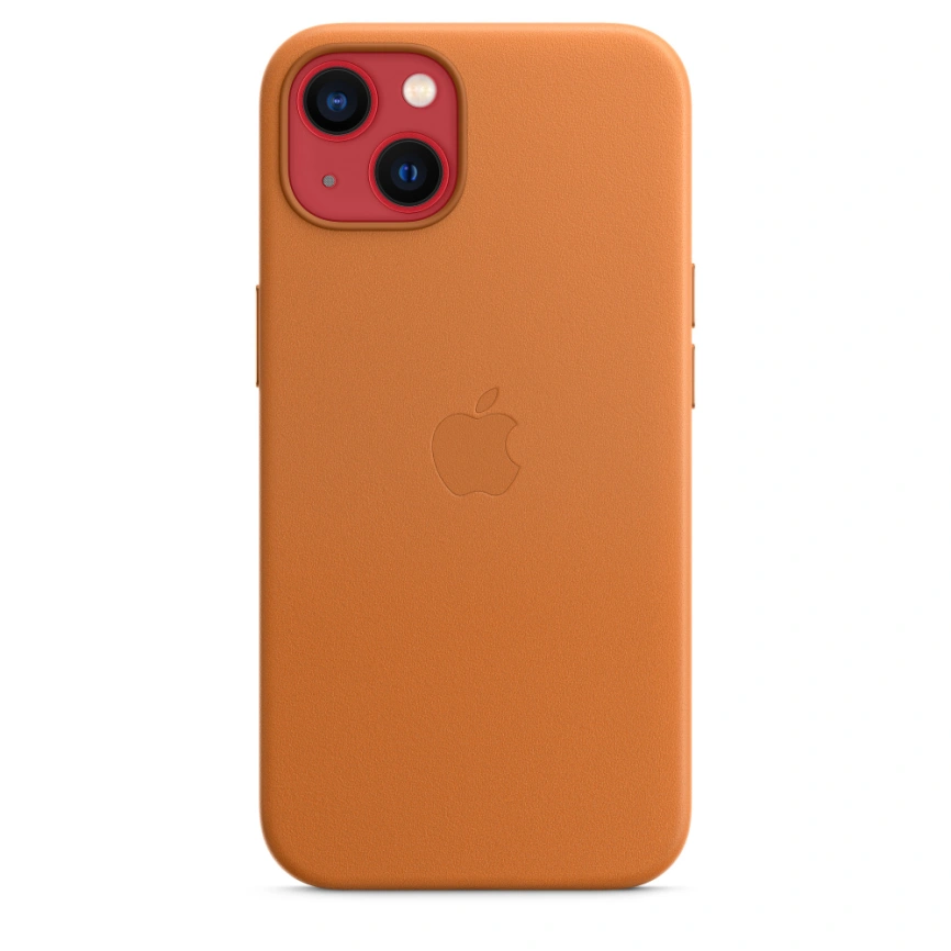 Кожаный чехол Apple MagSafe для iPhone 13 Golden Ocher фото 8