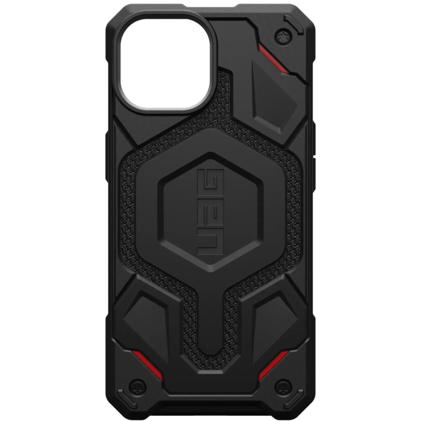 Чехол UAG с поддержкой MagSafe Monarch Pro для iPhone 15 Plus Kevlar Black (114220113940) фото 1