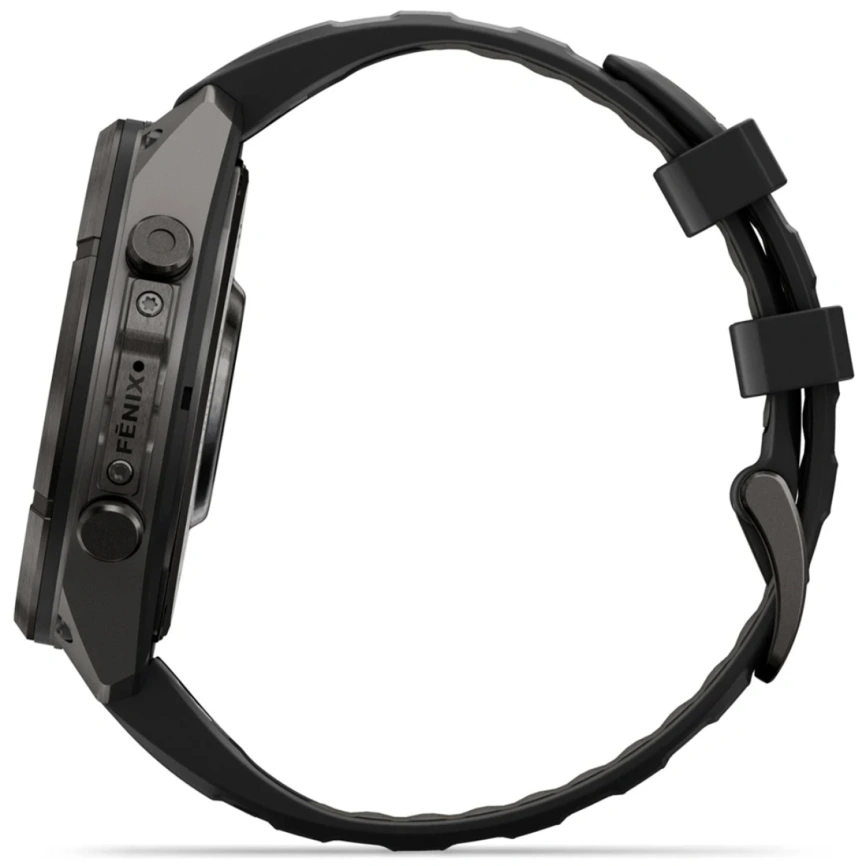Смарт-часы Garmin Fenix 9 Pro 47mm Amoled (010-04336-16) Carbon Gray DLC Titanium with Black/Pebble Gray Silicone Band фото 5