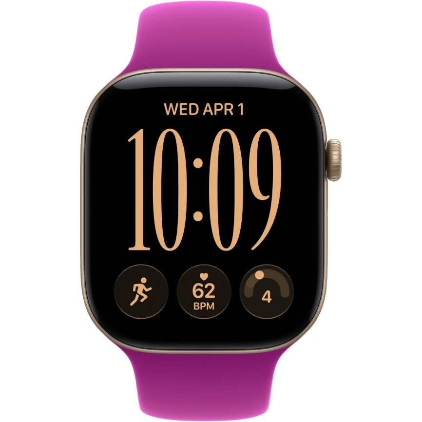 Смарт-часы Apple Watch Series 12 46mm Light Gold Aluminum Case with Magenta Sport Band M/L фото 3