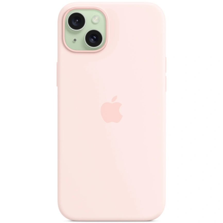 Силиконовый чехол Apple MagSafe для iPhone 15 Plus Light Pink фото 5
