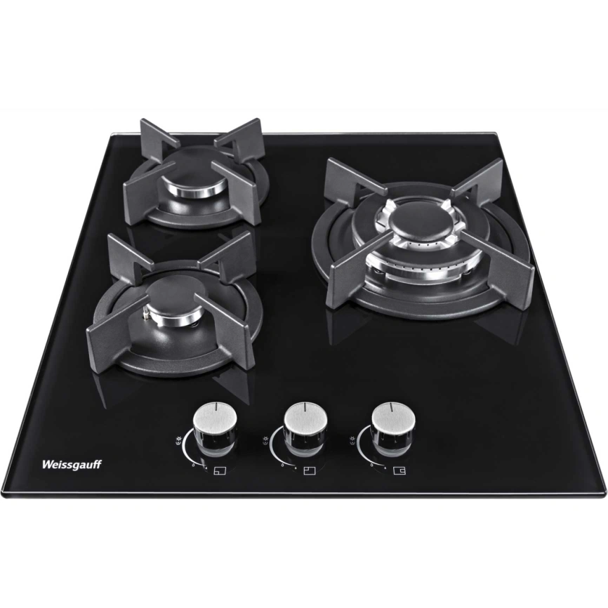 Газовая варочная панель Weissgauff HGG 451 BGH Black фото 3
