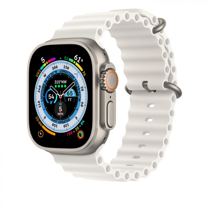 Ремешок Apple Watch Ultra 49mm White Ocean Band фото 4