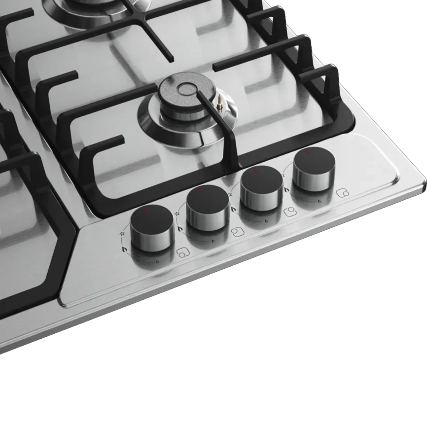 Газовая варочная панель Kuppersberg FS 66 X Stainless Steel фото 3