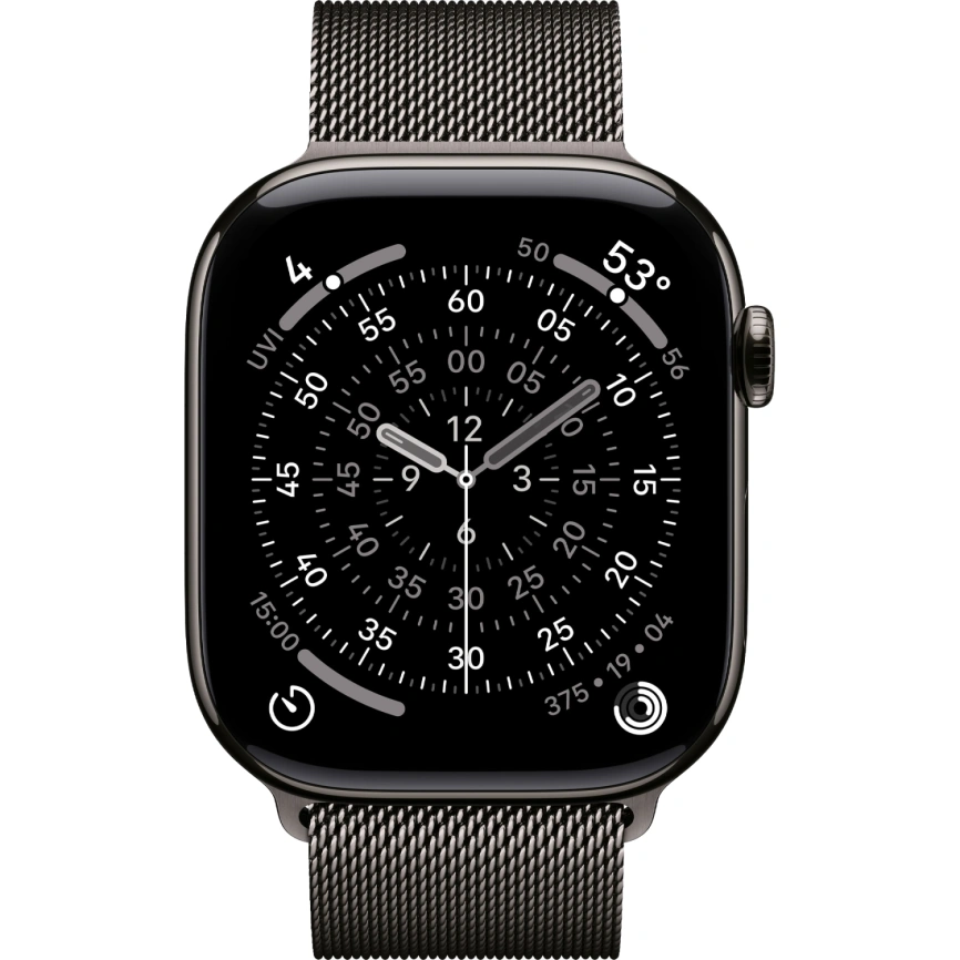 Смарт-часы Apple Watch Series 11 46mm Slate Titanium Case with Slate Milanese Loop фото 3