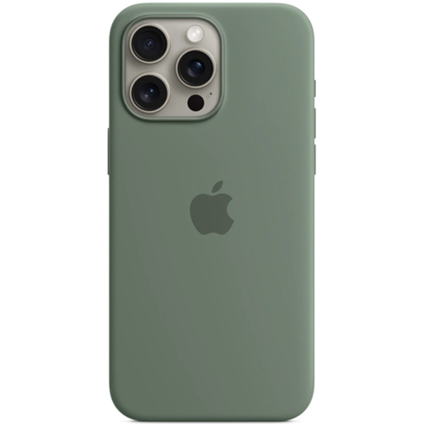 Силиконовый чехол Apple MagSafe для iPhone 15 Pro Max Cypress фото 1