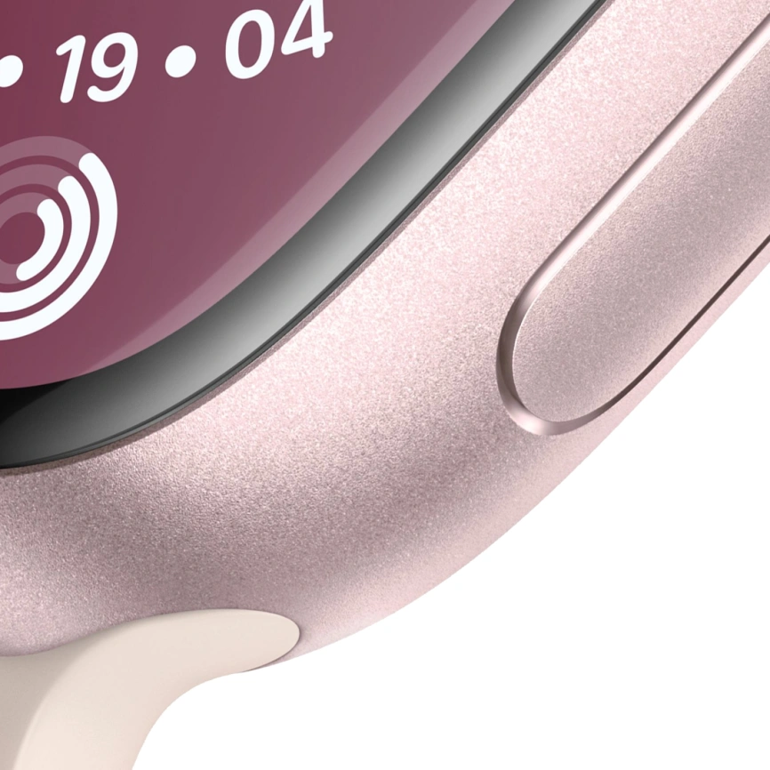 Смарт-часы Apple Watch Series 9 41mm Pink Aluminum Case with Light Pink Sport Band S/M (MR933) фото 4
