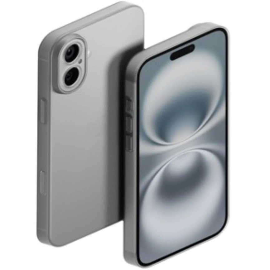 Чехол Gurdini Super Slim 0.3 mm для iPhone 17 Gray фото 1