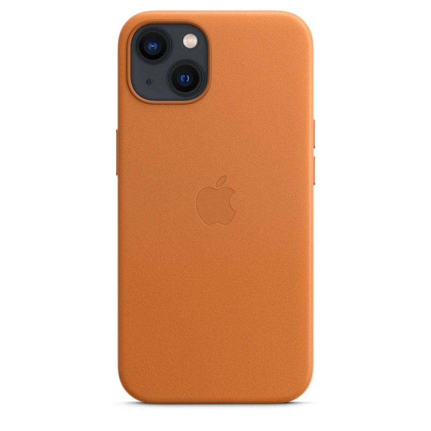 Кожаный чехол Apple MagSafe для iPhone 13 Golden Ocher фото 5