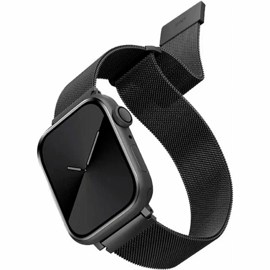 Ремешок Uniq Dante Strap Mesh Steel для Apple Watch 44/45/49 Graphite фото 1