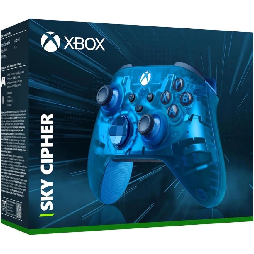 Джойстик беспроводной Microsoft Xbox Series Sky Cipher фото 3