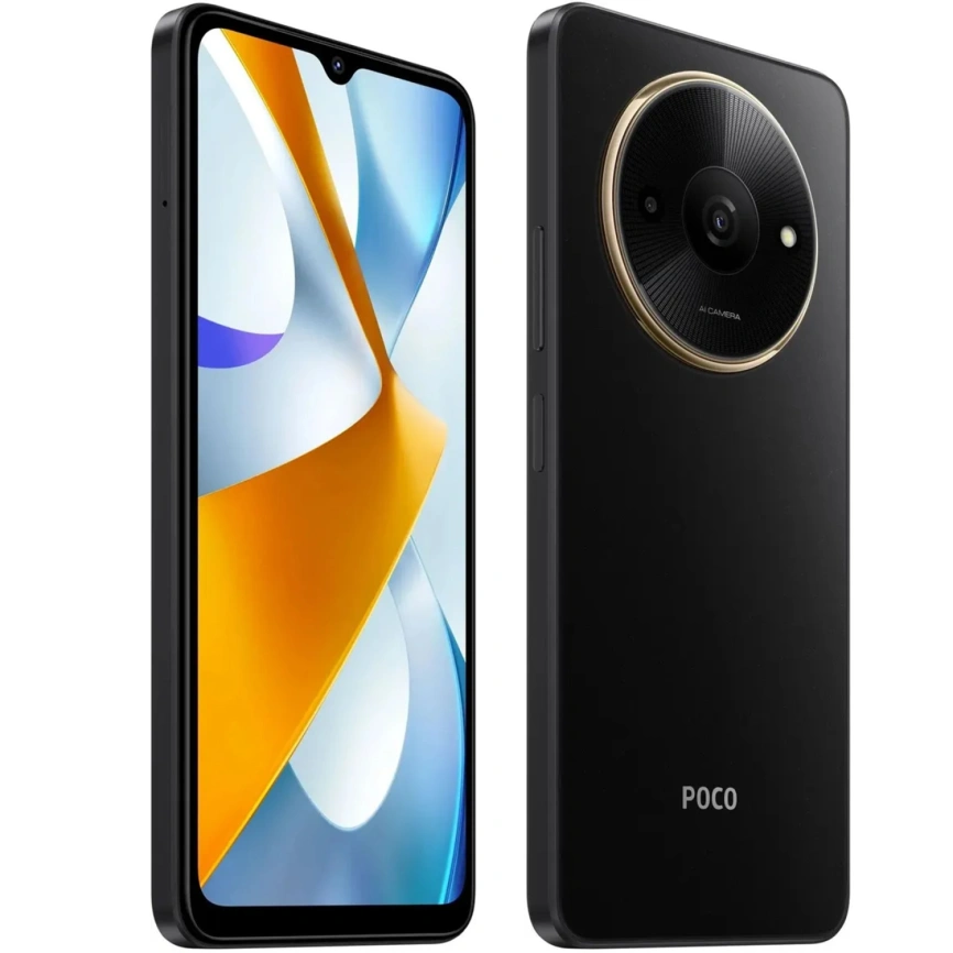 Смартфон Xiaomi Poco C61 4/128Gb Black Global Version фото 4